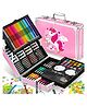 TINY TREASURES 145-Piece Art Supplies Set For Kids, 2 Layers Drawing Supplies For Kids Boys Girls Ages 8 9 10 11 12,Portable Aluminum Case Art Kit, Great Gift For Teens Adults Beginner&Artists