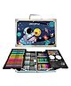 Tiny Treasures 145-Piece Art Supplies Set For Kids, 2 Layers Drawing Supplies For Kids Boys Girls Portable Aluminum Case Art Kit, Great Gift For Teens Adults Beginner&Artists