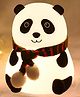 New Pinch  Panda Silicone Night Light Squishy LED Animal Night Light Silicone 7-Color Changing Light Lamp Panda Light Up USB Rechargeable Touch Light Night Lamp Home Decor Lights - Multicolor
