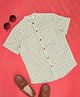 Indus Route by Pantaloons Cotton Half Sleeves Abstract Motifs Printed Shirt - Off White