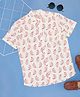 Indus Route by Pantaloons Cotton Half Sleeves Lemon Printed Shirt - Pink