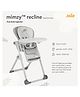 Joie High Chair Mimzy Recline Elephant Duo Birth+ to 15 Kgs - Silver