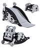 Play Nation 3 In 1 Rocking Panda Slide With Baby Rocker & Chair for Kids | Non - Toxic | Durable& Safe |BIS Approved|- Black & White