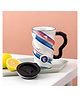 Elecart Unicorn Print Ceramic Mug  Stylish 500 ml Unicorn Mug for Coffee, Tea, Juice | Cute & Durable Bone China Cup with Splash-Proof Lid | Best Unicorn Gift for Girls, Kids, Birthday, Anniversary & More - 500 ml