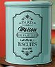 VONCASA Metal Biscuite Jar - Green, 1700 ml