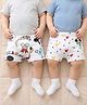 Babyoye Disney Interlock Knit Trunks with Mickey Mouse Graphics Pack of 2 - White