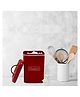 VONCASA Cheeni Jar, Kitchen Decorative, Countertop Metal Storage Jar, Red, Mild Steel - 1900 ml