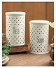 VONCASA Stylish Ivory Tea & Sugar Jar (Each 1000 ml)