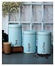 VONCASA Coffee, Tea & Sugar - Metal Jar Set Of 3, Turquoise Color, 1450 ml