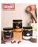 VONCASA 3-Piece Spice Jar Set 360 ml