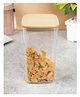 VONCASA Sealed Container, Brown, Plastic Lid, 1.3 Litre