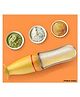 Baby Miniature Baby Food Feeder Set Silicone Pacifier Feeder and Squeeze Spoon Feeder for Infant Food Dispensing and Feeding PACK OF 1- Yellow Color