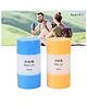 Baby Miniature 3 In 1 Travel Bottles for Toiletries 60 ml Refillable Leakproof Containers Set for Shampoo Conditioner Lotion Dispenser Bottle-Pack Of 2 - Color May Vary