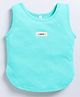 giniekids Cotton Sleeveless Love Text Patch Detailed Vest - Mint
