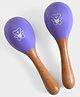 Mi Arcus Wooden Maracas Toy Pack of 2- Purple