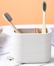 Voncasa Light Beige Toothbrush Holder - White