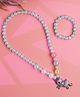 Jewelz Unicorn Pendant Designed Beaded Necklace & Bracelet Set - Multi Colour