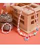 Jewelz Beads Embellished Candy Designed Necklace With Bracelet Set - Pink