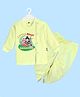 The Peppy Tend 100% Cotton Mahashivratri Theme Full Sleeves Little Bhakt Of Bholenath Text Printed Dhoti Kurta Set - Yellow