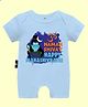 The Peppy Tend Mahashivratri Theme 100% Cotton Half Sleeves Om Namah Shivay Happy Mahashivratri Text Printed Romper - Blue