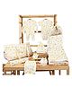 Mom's Home Organic Cotton Hospital Bag Gift Set For Kids | 10 Items | White & Yellow