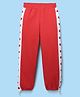 Honeyhap Premium 100% Cotton Looper Knit Full Length Lounge Pant With Bio Finish - High Risk Red