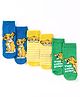 Cute Walk by Babyhug Disney Knit Ankle Length Antibacterial Socks With Lion King Graphics Pack Of 3 - Green Yellow & Blue