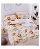 BHAIJI BEDSHEETS Glace Cotton Bed Sheet Double Bed With 2 Pillow Covers Kids Cartoon Prints - Crocodile Animal Print
