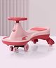 LuvLap Sunny Swing Car, Kids Push Magic Ride-On Toy for 3+ Years, Comfortable Seat, Durable Build, Smooth Rolling Wheels for Fun Play, Pink