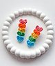 Bobbles & Scallops Heart Crochet Designed Alligator Hair Clips - Multi Colour