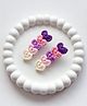 Bobbles & Scallops Heart Crochet Designed Alligator Hair Clips - Multi Colour