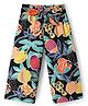 CrayonFlakes Cotton Fruits Printed Belted Palazzo - Black