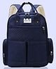 Polka Tots Premium Large Capacity ChicClass Diaper Bag - Multifunctional Travel Diaper BackPack With 10+ Pockets for Parents - Midnight Blue
