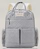 Polka Tots Premium Large Capacity ChicClass Diaper Bag - Multifunctional Travel Diaper BackPack With 10+ Pockets for Parents - Solid Grey