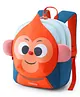 American Tourist Backpack With Monkey Print Orange & Blue (Age - 18 Months to 3 Years) - Height 11.81 Inches(Color May Vary)