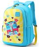 American Tourister 19 Inches OLLIE 4.0 XL Backpack Butterfly Print Yellow and Sky Blue (Age - 10 to 12 Years)