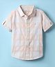 JASH KIDS Cotton Woven Half Sleeves Checkered Shirt - Multicolour