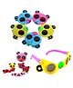 Birthday Popper Foldable Sunglasses as Birthday Return Gifts| Shades for Kids |12 Pcs | Photo Prop for Kids of All  Age Group | Multicolor