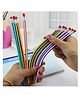 Birthday Popper Flexible Magic Bendy Multicolor Pencils as Birthday Return Gifts | Set of 10 | Includes Eraser on Top | Ideal for Children's Day, Festival, for All Age Groups