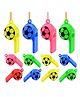 Birthday Popper Football Design Whistle as Birthday Return Gifts for Kids -Set of 12 - Multicolor