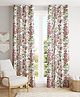 Trance Home Linen Floral Printed 7 Feet 100% Cotton Living Room Bedroom Door and Windows Curtain (Huvu Lilac Set 2,7Ft)