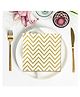 Party Anthem 2 Ply Chevron Golden Paper Napkins - Pack of 40