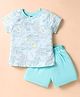 Evimo Single Jersey Top and Bottomwear Half Sleeves Pista 2-3Y (20) Girls