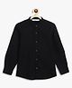 Campana 100% Cotton Full Sleeves Solid Shirt - Black