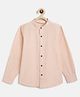 Campana 100% Cotton Full Sleeves Solid Shirt - Light Pink