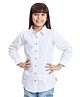 Olele Cotton Full Sleeves Solid Shirt - White