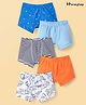 HoneyHap Premium Cotton Knit Trunks With Gaming Console & Triangle Print Pack of 5 - Multicolor