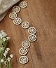 ZENEME Gold-Plated White Kundan studded Handcrafted Head Maatha Patti - White Colour