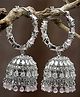 ZENEME Pink American Diamond Studded  Jhumki Earring - Pink Colour