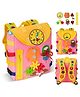 Azhari Backpack with Numbers Buckles Bag, Kids  Color & Design May Vary -Height 11 Inch